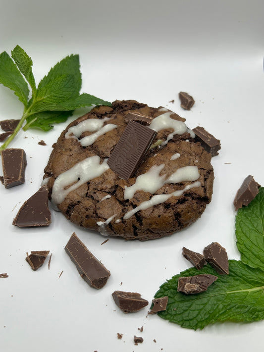 Double Chocolate Mint Brownie Cookies