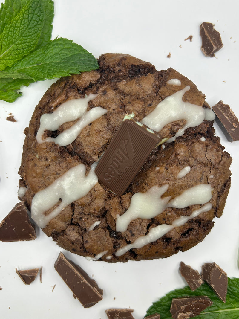Double Chocolate Mint Brownie Cookies